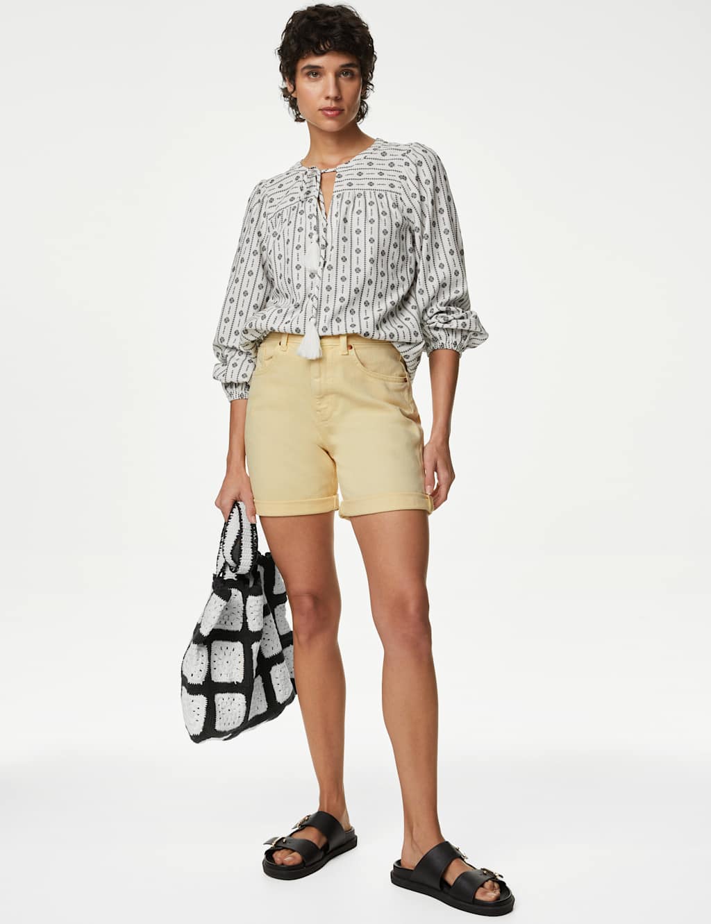 Denim Boyfriend Shorts image 1