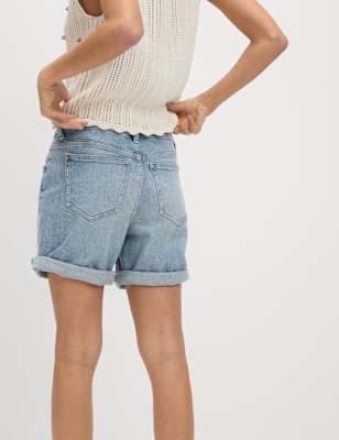 Denim Boyfriend Shorts | M&S CH