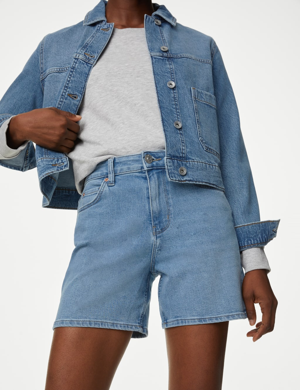 Denim Shorts image 3