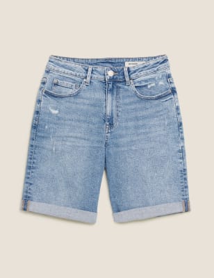 m&s denim shorts