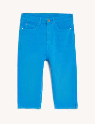 Magic Shaping Denim Knee Length Shorts
