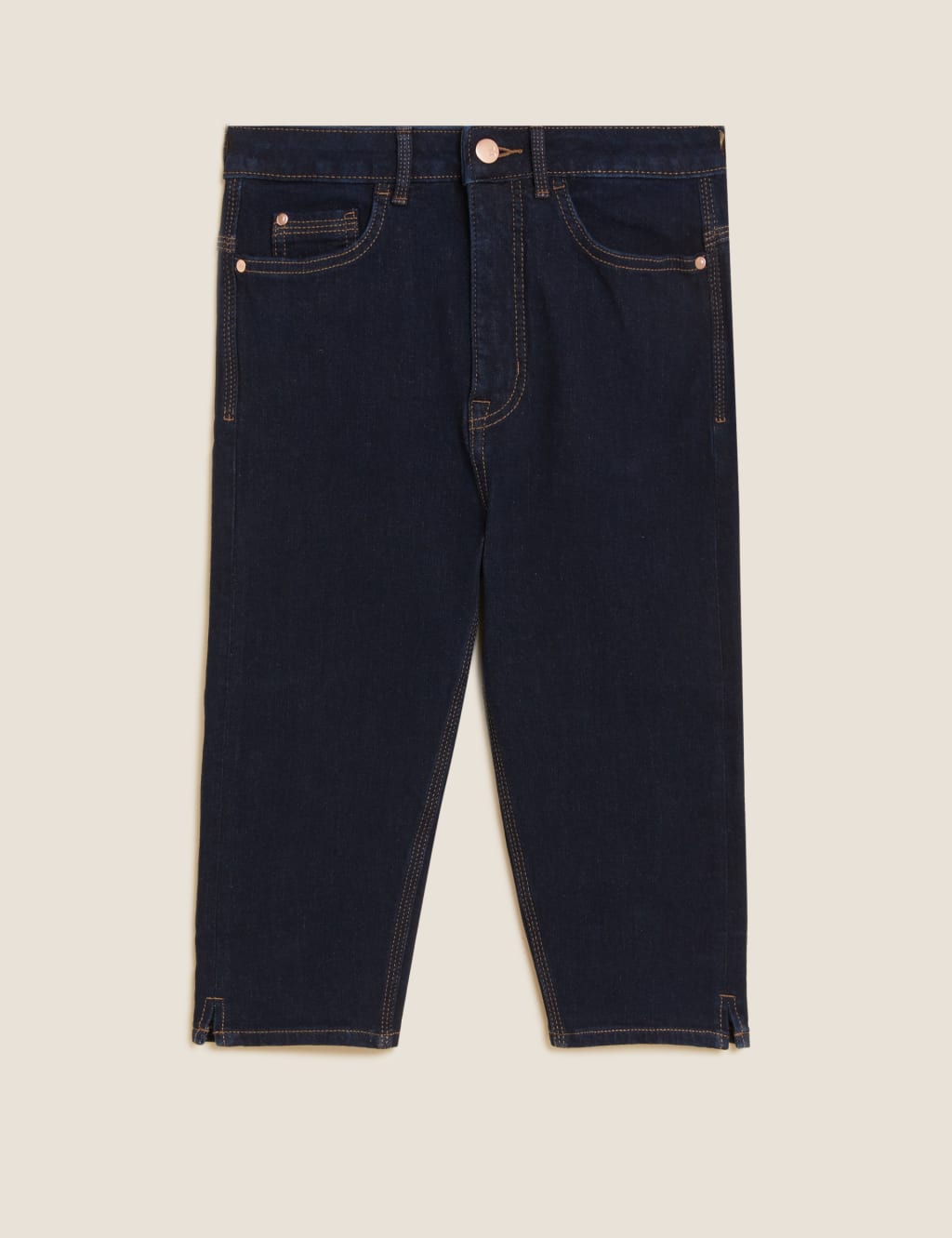 Magic Shaping Denim Knee Length Shorts