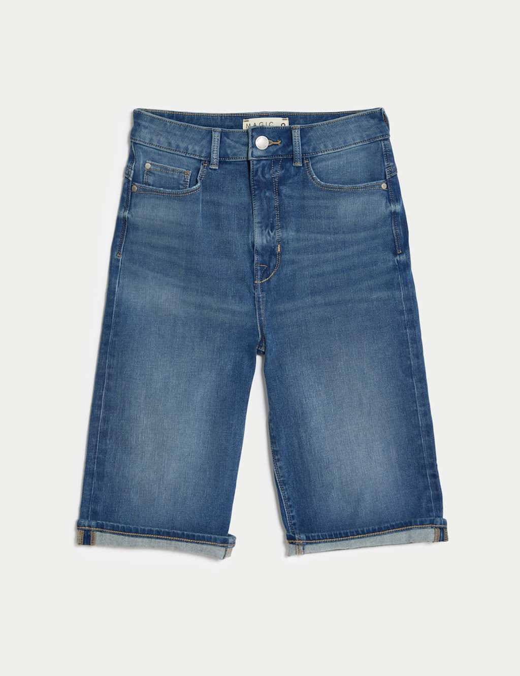 Magic Shaping Denim Bermuda Shorts image 2