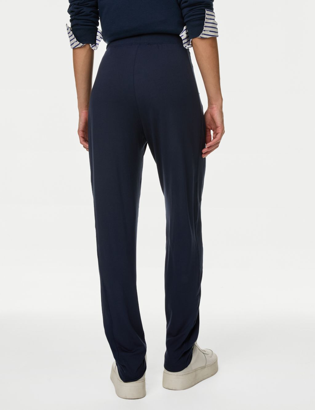 Jersey Tapered Ankle Grazer Trousers image 5