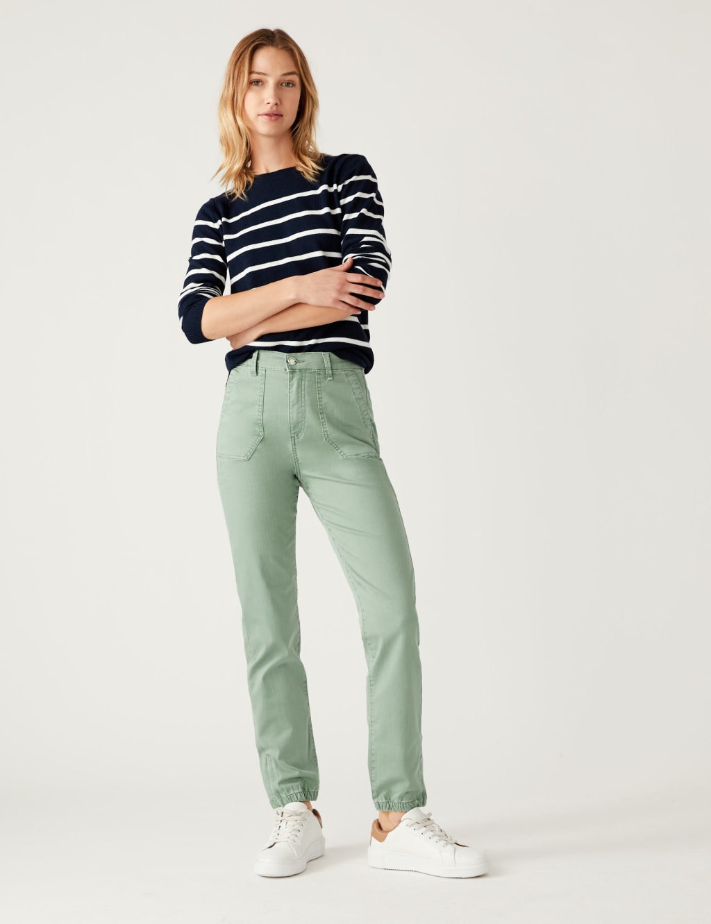 Cotton Rich Slim Fit Joggers image 1