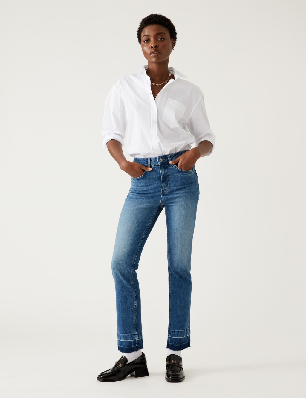 Slim Fit Ankle Grazer Jeans image 1