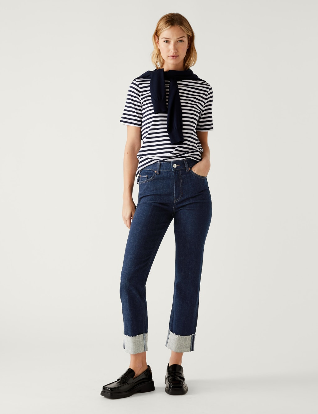 Slim Fit Ankle Grazer Jeans image 1