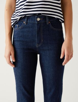 

Womens M&S Collection Slim Fit Ankle Grazer Jeans - Indigo, Indigo