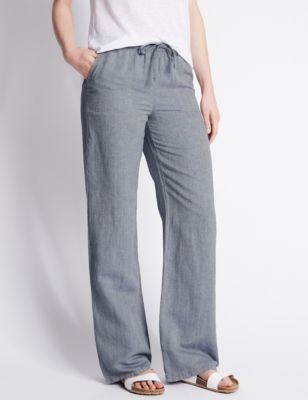 grey linen pants for women - Pi Pants