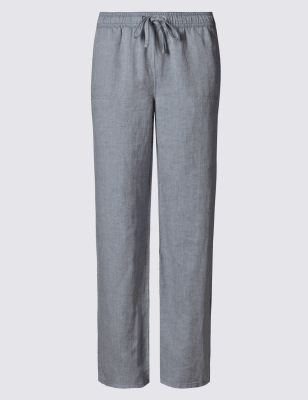 hm linen blend trousers