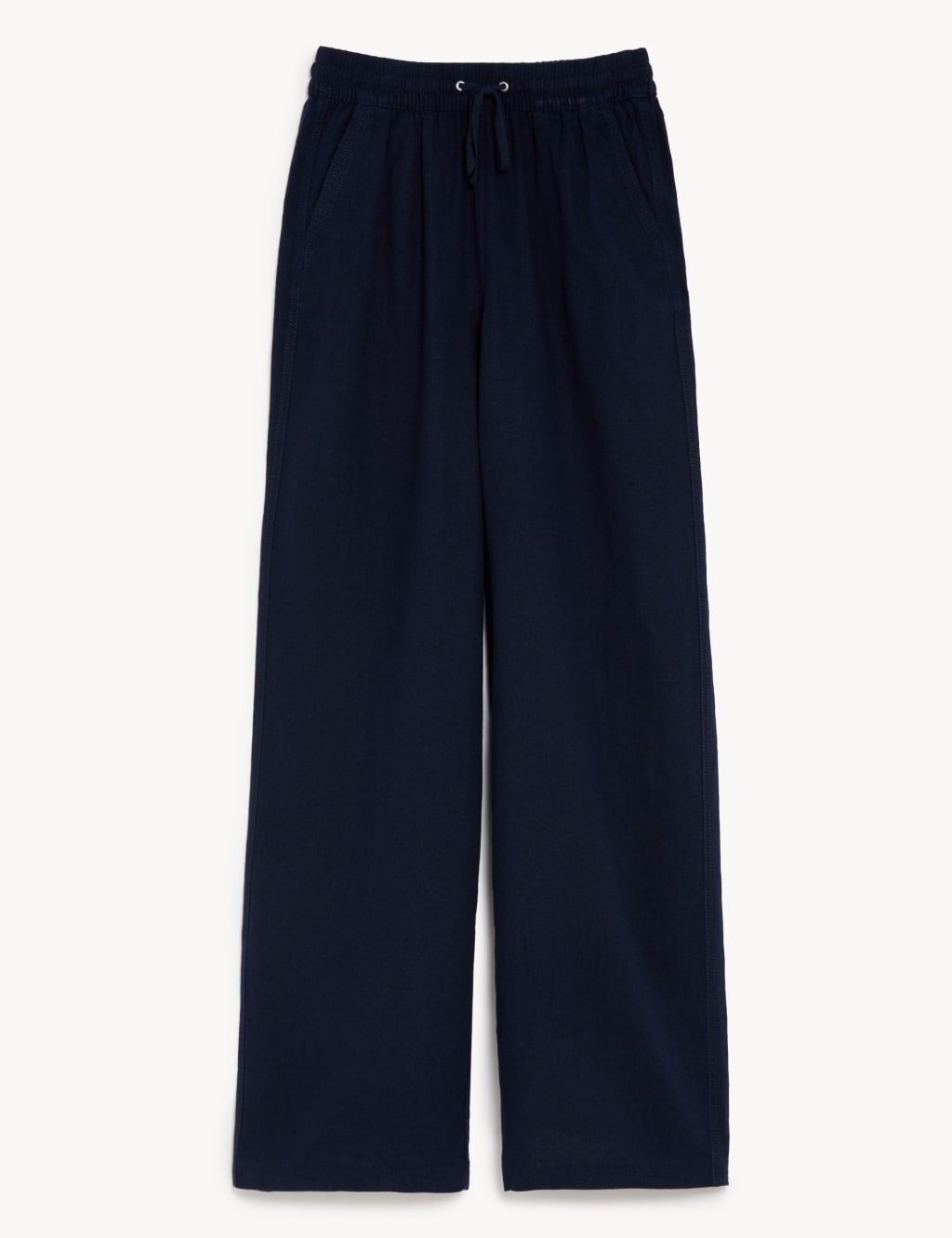 Linen Rich Wide Leg Trousers image 2