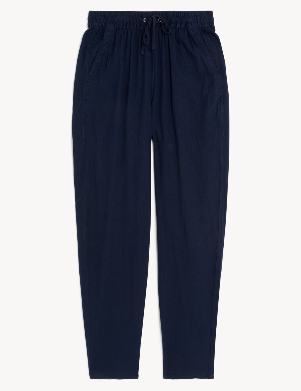 Linen Rich Tapered Trousers image 2