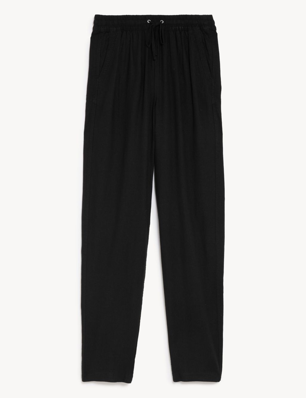 Linen Rich Tapered Trousers image 2