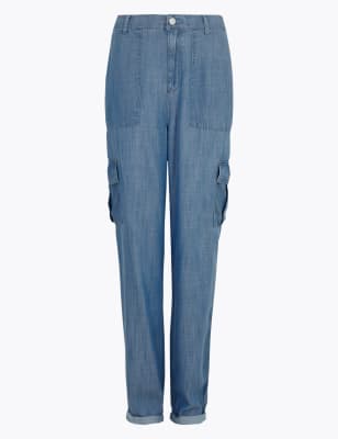 denim cargo trousers