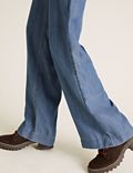 Tencel™ Denim High Waisted  Wide Leg Jean