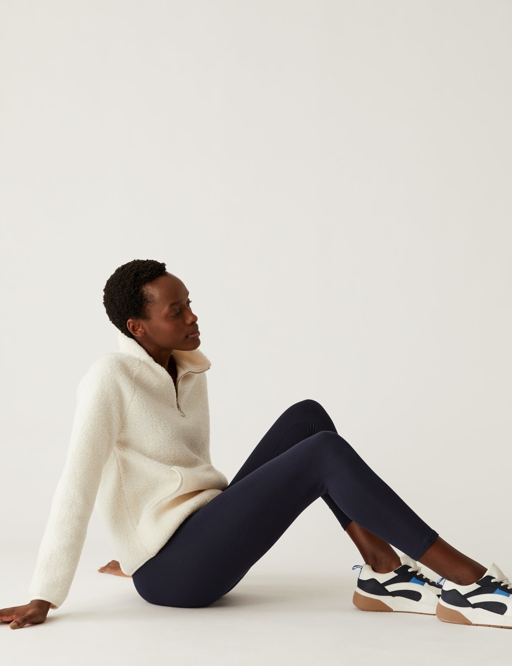 High Waisted Cropped Leggings image 1