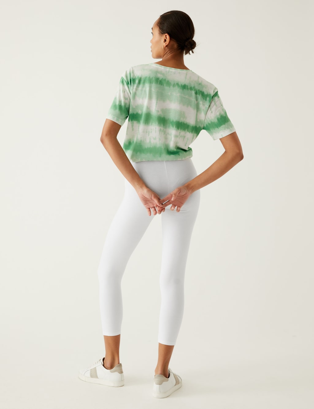 High Waisted Cropped Leggings image 4