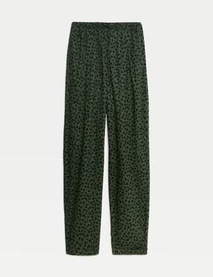 Printed Tapered Ankle Grazer Trousers