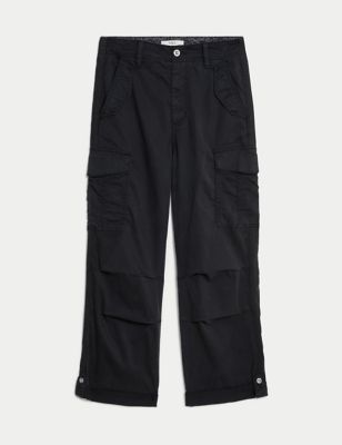 Black Cargo Trousers