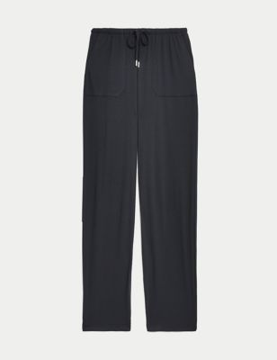 Jersey Drawstring Tapered Trousers
