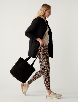 

Womens M&S Collection Animal Print High Waisted Leggings - Natural Mix, Natural Mix