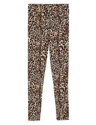 

Womens M&S Collection Animal Print High Waisted Leggings - Natural Mix, Natural Mix