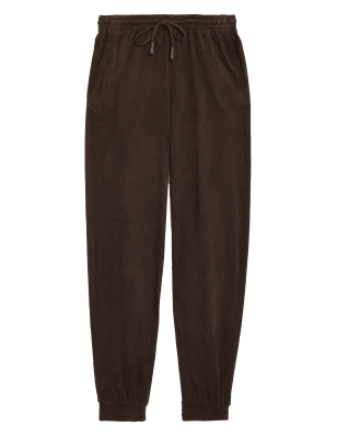 

Womens M&S Collection Faux Suede Cuffed Ankle Grazer Joggers - Bitter Chocolate, Bitter Chocolate