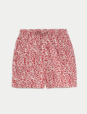 Printed Twill Shorts