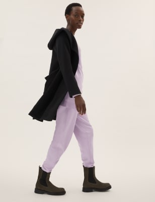 

M&S Collection Pantalón deportivo tobillero con puño de algodónWomens - Soft Lilac, Soft Lilac