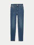 Figuurcorrigerende skinny jeans met hoge taille