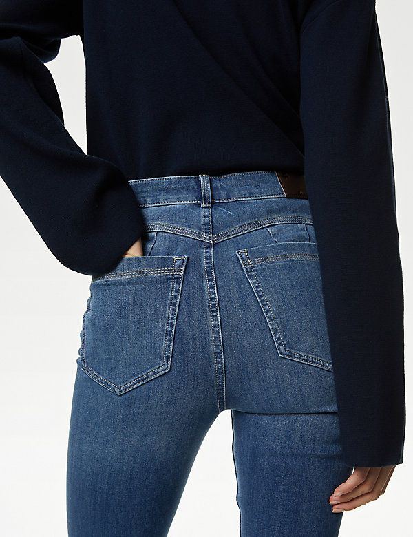 Magic Shaping High Waisted Slim Flare Jeans - CY