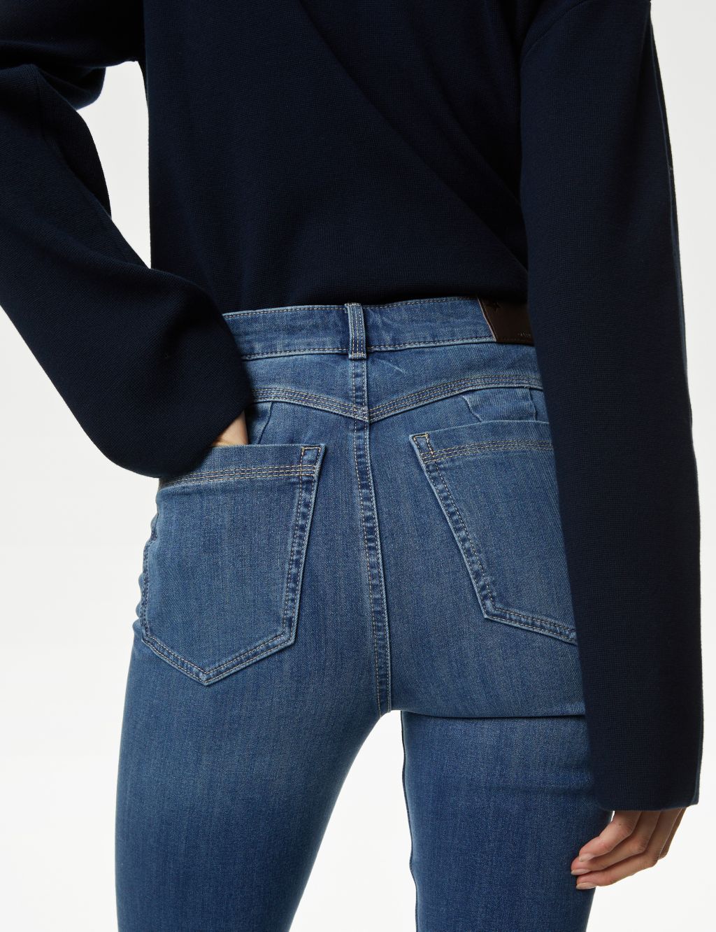 Magic Shaping High Waisted Slim Flare Jeans image 3