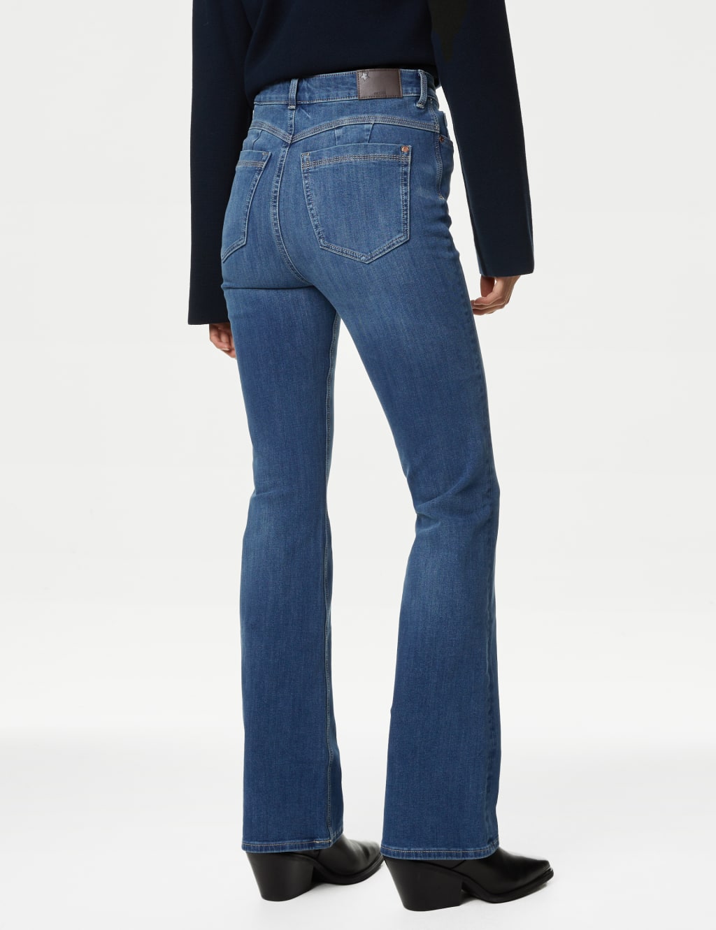 Magic Shaping High Waisted Slim Flare Jeans image 4