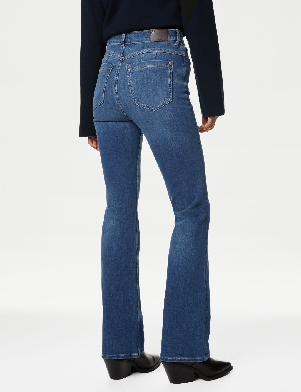 Magic Shaping High Waisted Slim Flare Jeans image 5