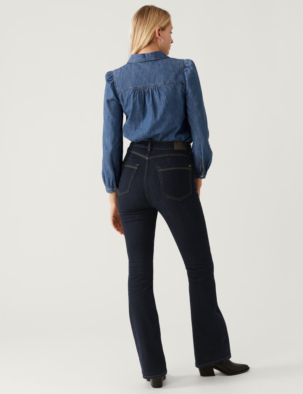 Magic Shaping High Waisted Slim Flare Jeans image 5