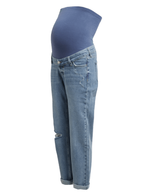 

Womens M&S Collection Maternity Boyfriend Jeans - Medium Indigo, Medium Indigo