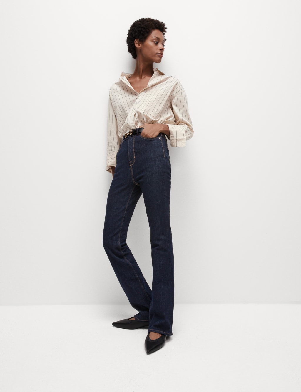 High waisted flare jeans petite outlet