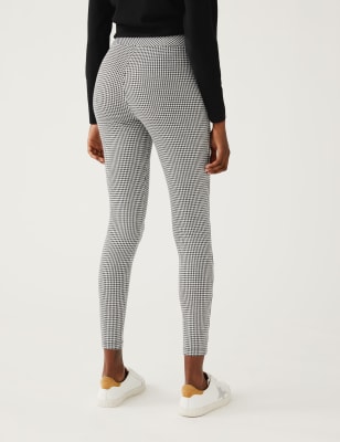 Checked High Waisted Leggings