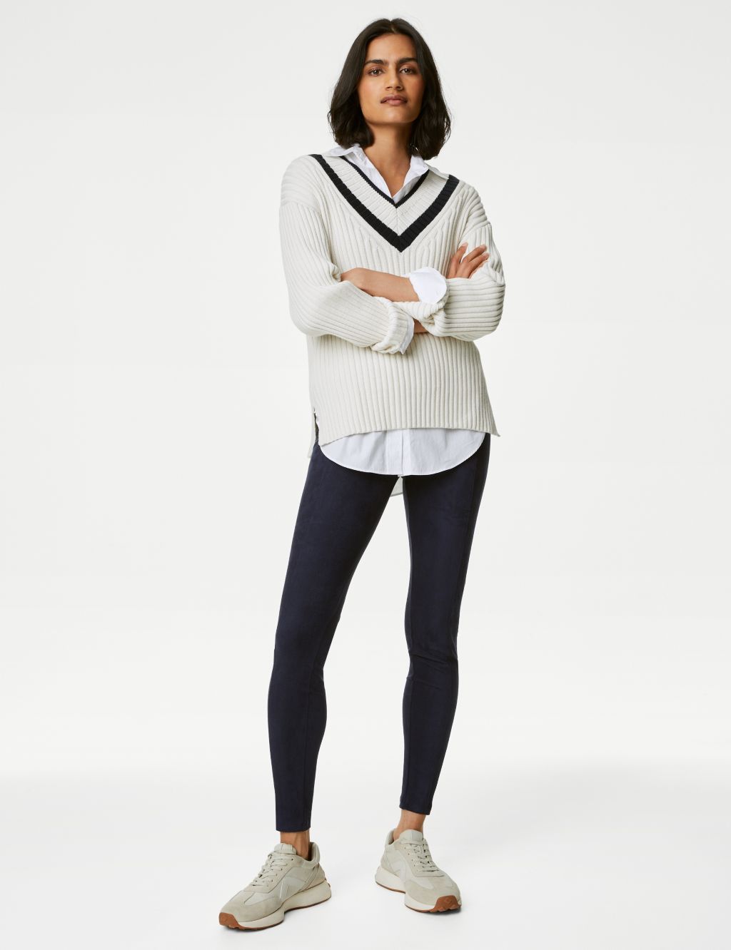 Suedette High Waisted Leggings image 1