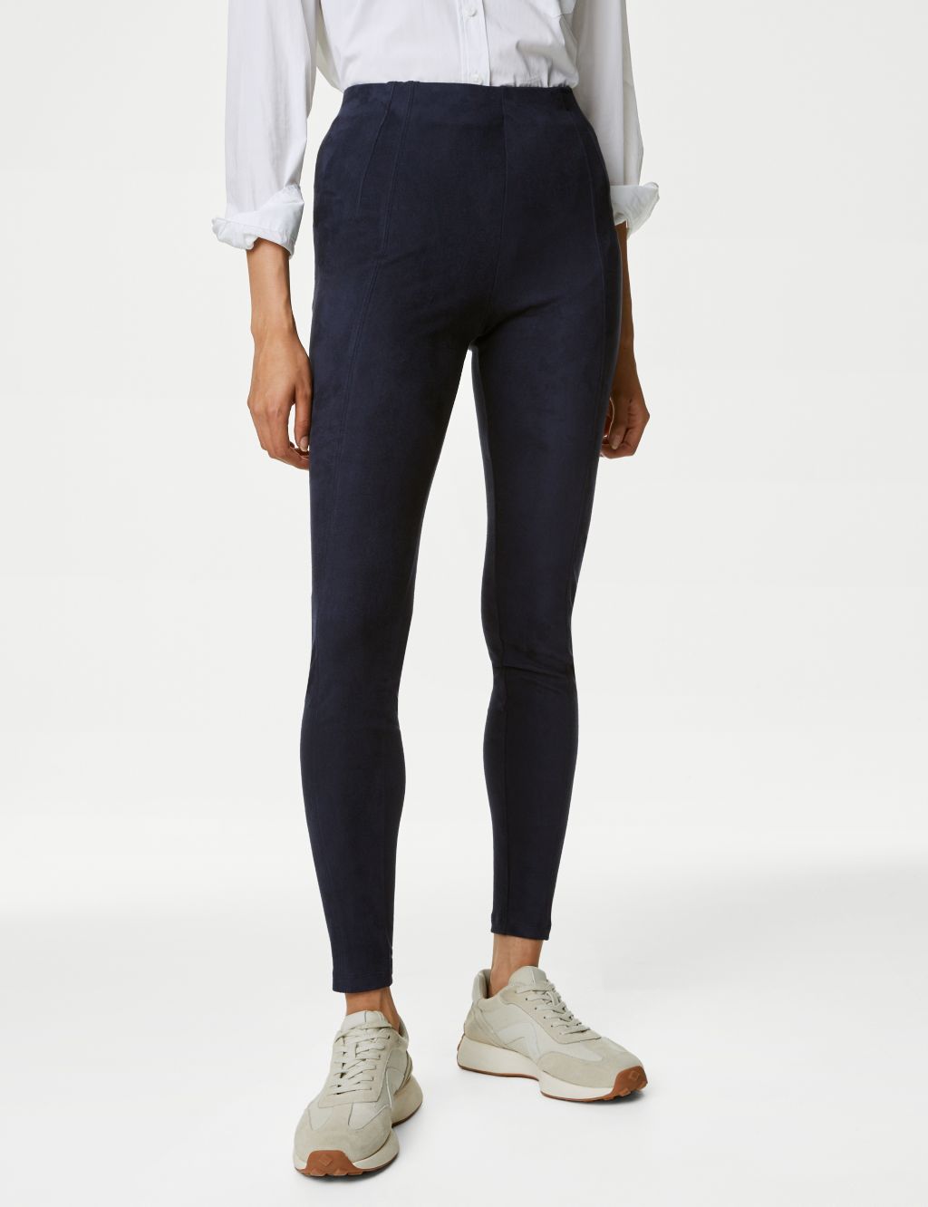 Suedette High Waisted Leggings image 3