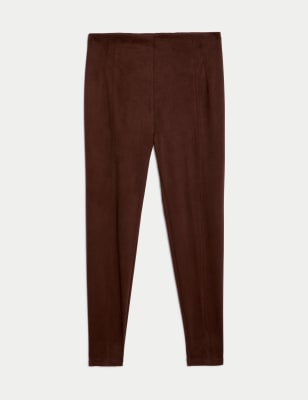 

Womens M&S Collection Suedette High Waisted Leggings - Bitter Chocolate, Bitter Chocolate