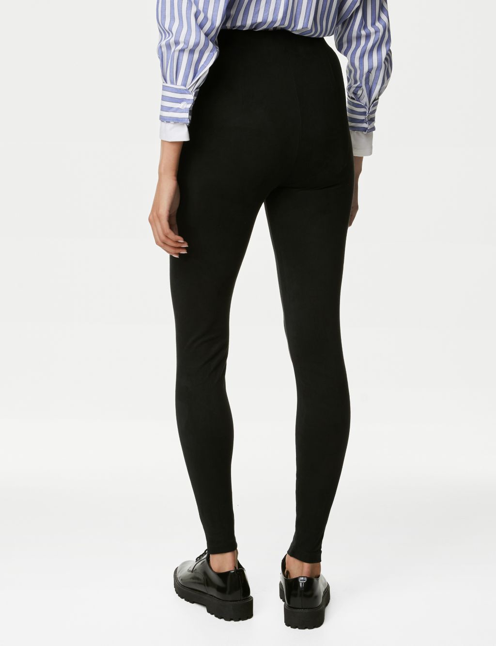Suedette High Waisted Leggings image 5