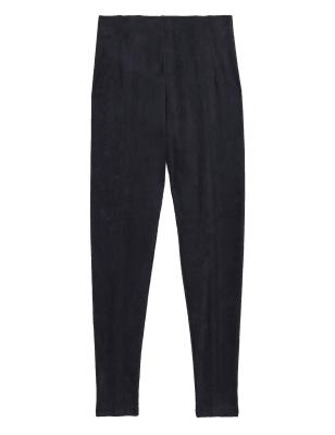 

Womens M&S Collection Suedette High Waisted Leggings - Midnight Navy, Midnight Navy