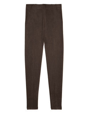 

Womens M&S Collection Suedette High Waisted Leggings - Bitter Chocolate, Bitter Chocolate