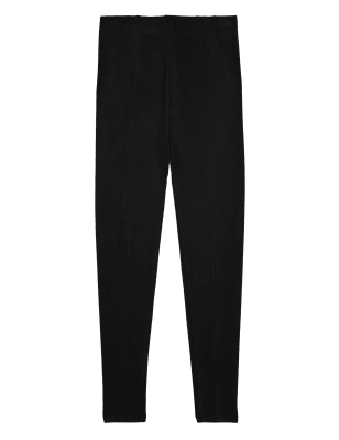 

Womens M&S Collection Suedette High Waisted Leggings - Black, Black