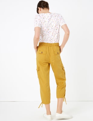 cargo cut off trousers