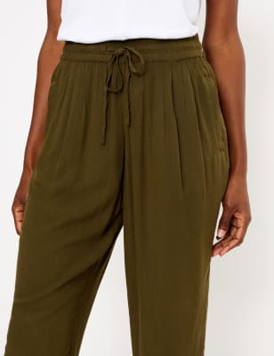 soft tapered trousers