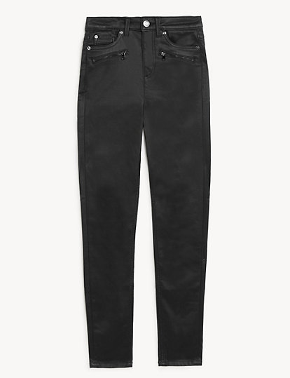 Ivy High Waisted Skinny Ankle Grazer Jeans