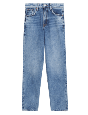 

Womens M&S Collection Dad Jeans - Medium Indigo, Medium Indigo