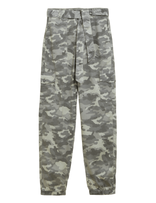 

Womens M&S Collection Schmal zulaufende Cargohose mit hohem Tencel™-Anteil - Khaki Mix, Khaki Mix